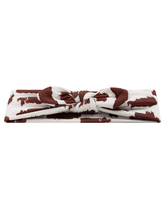 Brown Cow Hide Headband